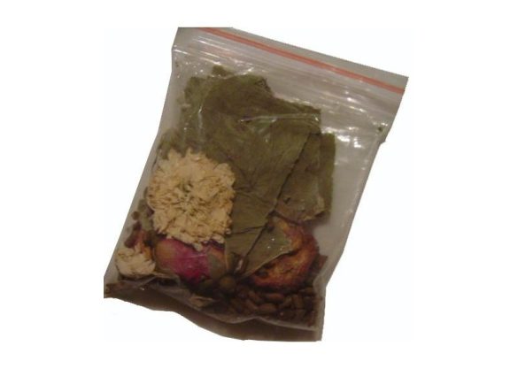 Anti-cholesterol/hypertension tea (Jian Fei Mei Yan Cha)
